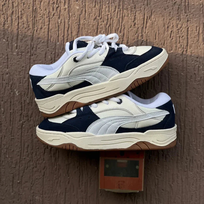 Tenis Puma 180 Azul Oscuro Blanco.