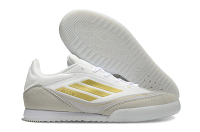 Zapatillas F50 Blanco Dorado.