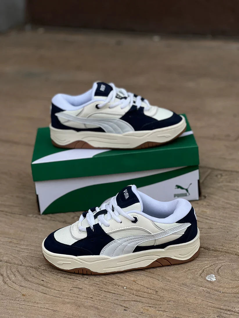 Tenis Puma 180 Azul Oscuro Blanco.