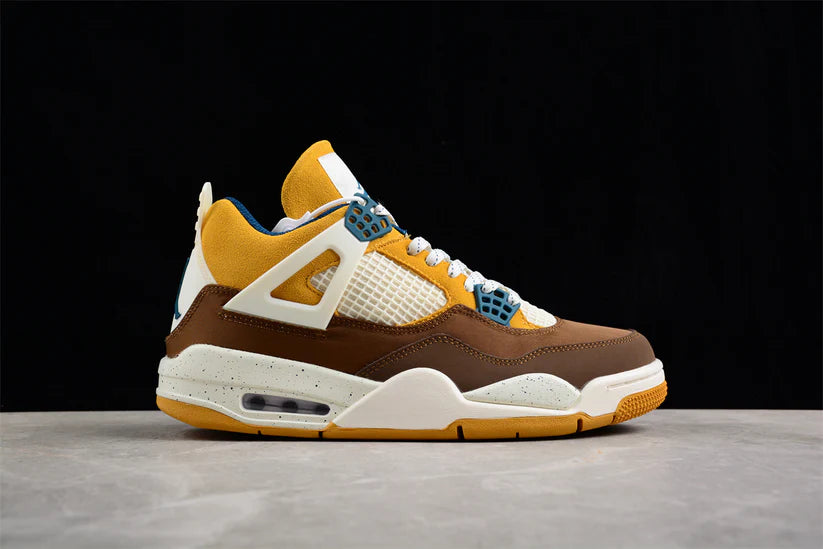 Tenis Jordan 4 Retro Amarillo Cafe