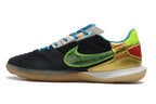 Zapatillas Streetgato Suela lisa Negro Dorado.