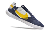 Zapatillas Streetgato Suela lisa Azul Oscuro y Amarillo.