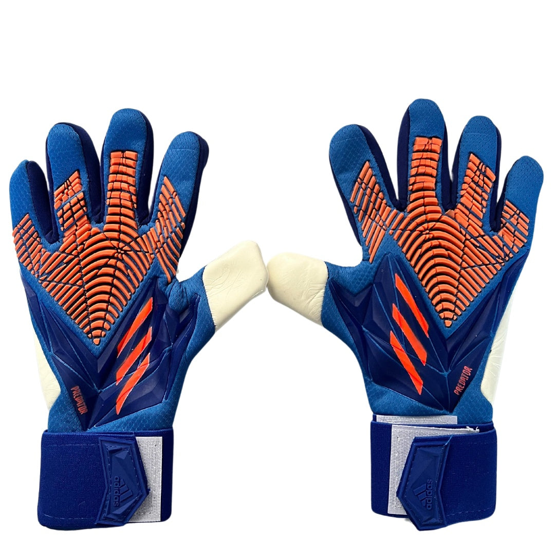 Guantes Predator Edge Azul Con Correas