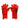 Guantes de portero Predator Mutator Rojo.