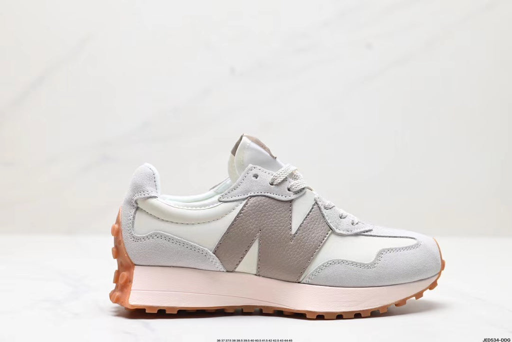 Tenis New Balance 327 Blanco Gris.
