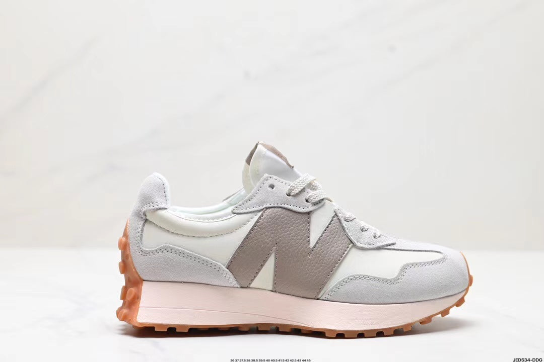 Tenis New Balance 327 Blanco Gris.