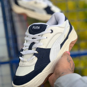 Tenis Puma 180 Azul Oscuro Blanco.
