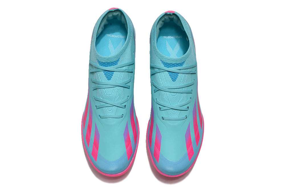 Zapatillas Speedportal Crazy Fast Azul Claro Suela Rosa