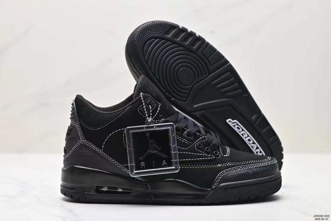 Tenis Jordan 3 Retro Travis Scott Negro.