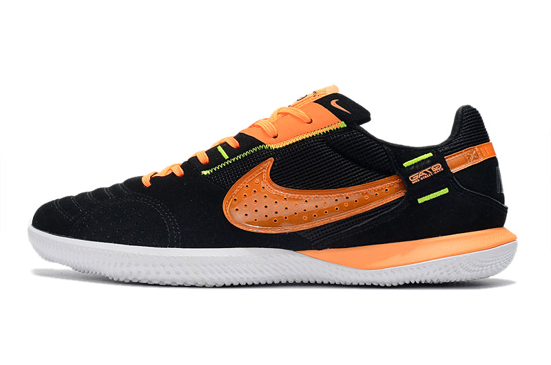 Zapatillas Streetgato Suela lisa negro naranja