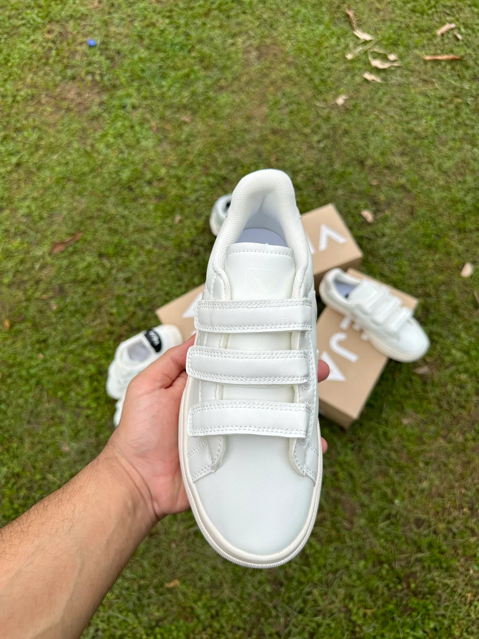 Tenis Veja Blanco Gris.