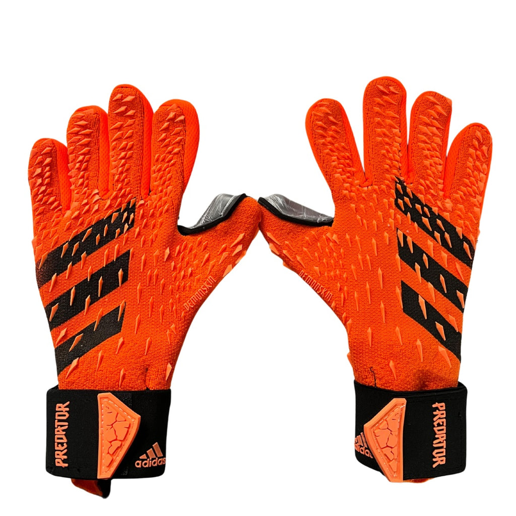 Guantes de portero Predator Mutator naranja con correa