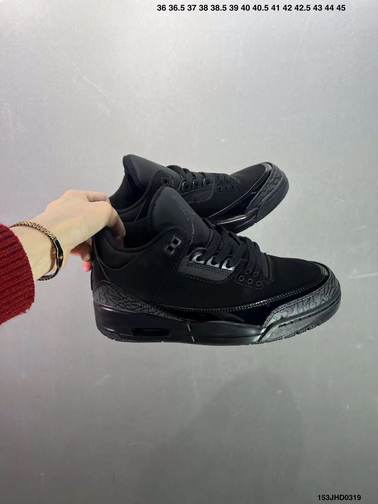 Tenis Jordan 3 Retro Negro.