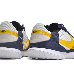 Zapatillas Streetgato Suela lisa Azul Oscuro y Amarillo.
