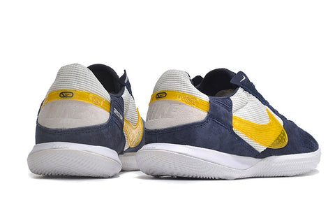 Zapatillas Streetgato Suela lisa Azul Oscuro y Amarillo.
