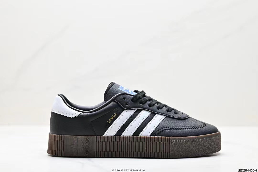 Tenis Samba Plataforma Negro.