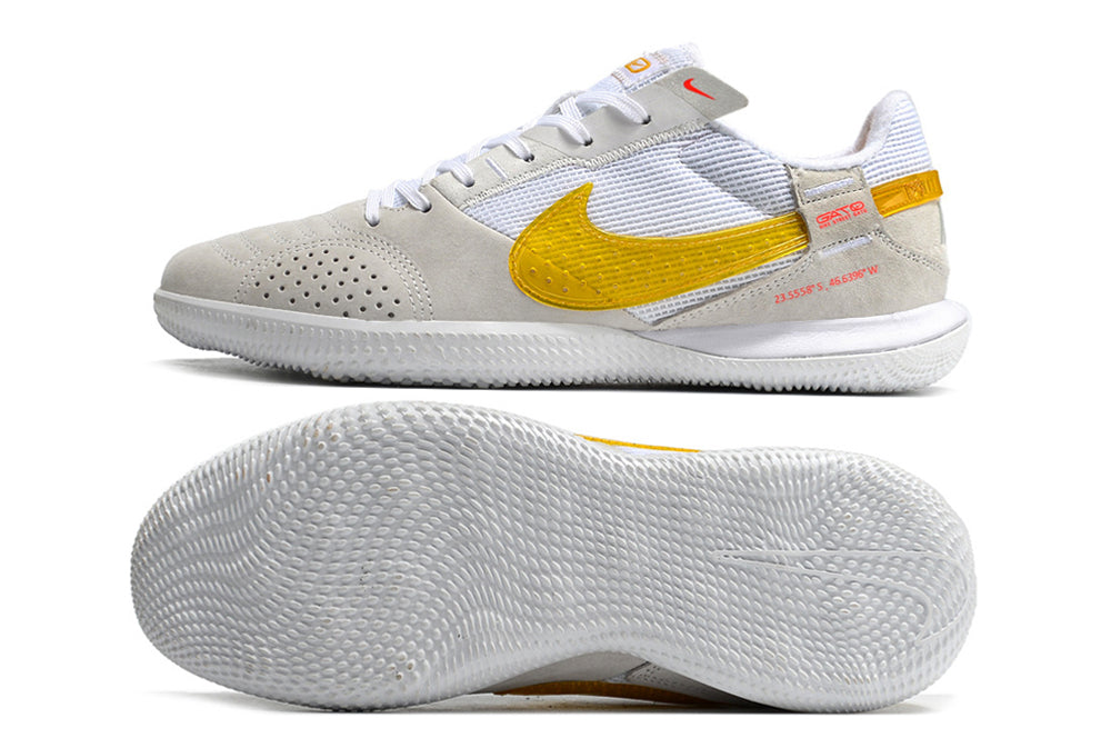 Zapatillas Streetgato Suela lisa Blanco Amarillo