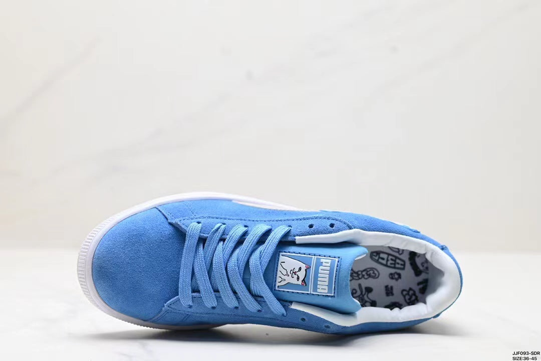 Tenis Suede XL Negro Azul Gris.