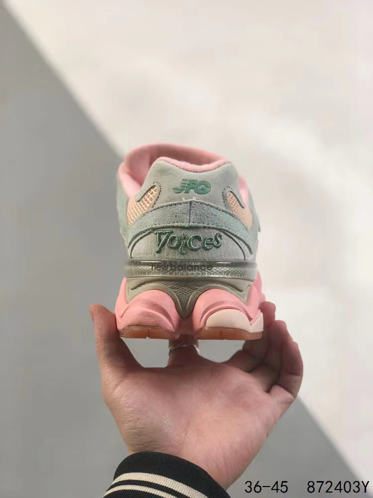 Tenis New Balanace 9060 Gris Rosa.