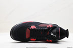 Tenis Jordan 4 Retro Negro Rojo.