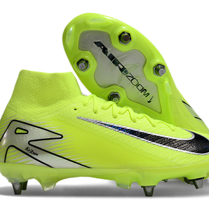 Guayos Air Zoom Verde Fosforecente Bota Tache Aluminio.