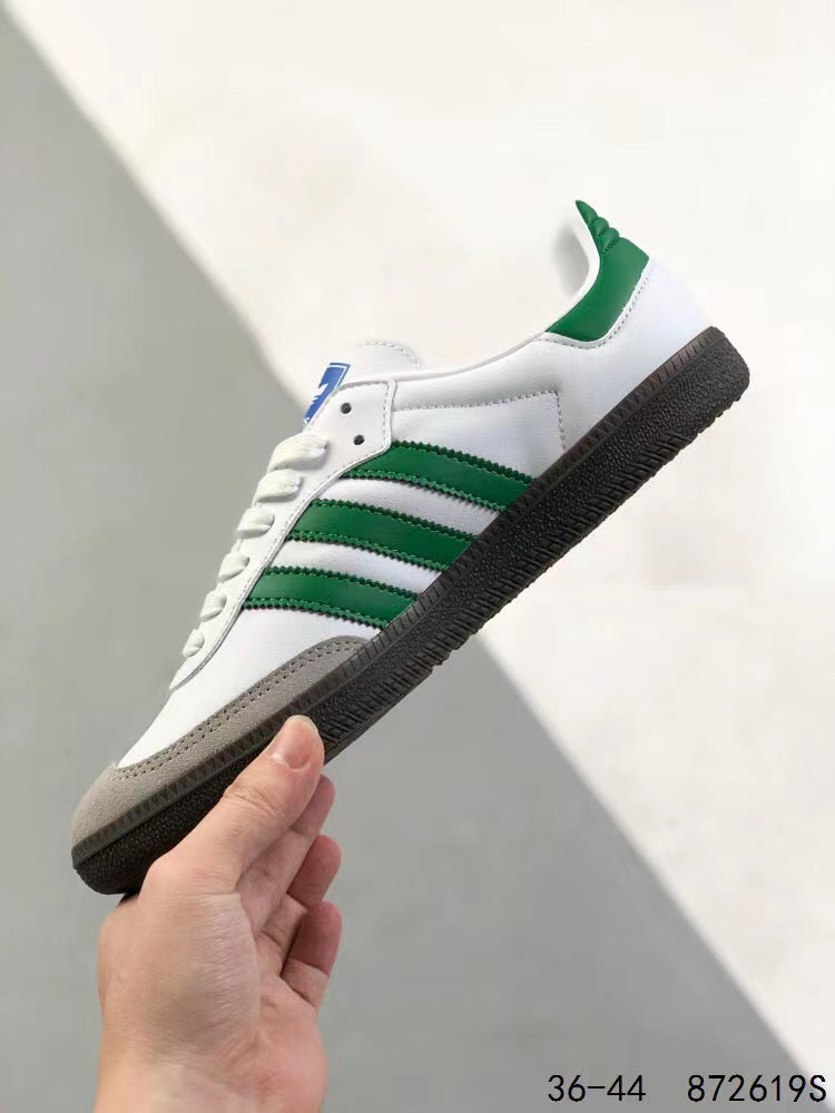 Tenis Samba Blanco Verde.