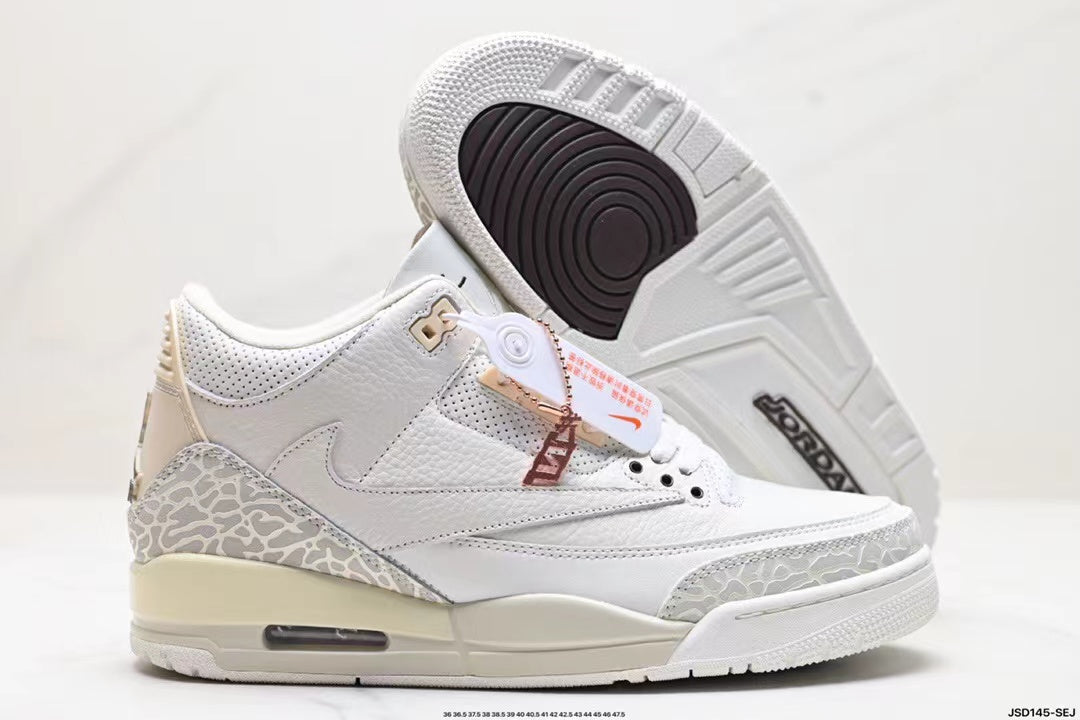 Tenis Jordan 3 Retro Travis Scott Blanco Veigs