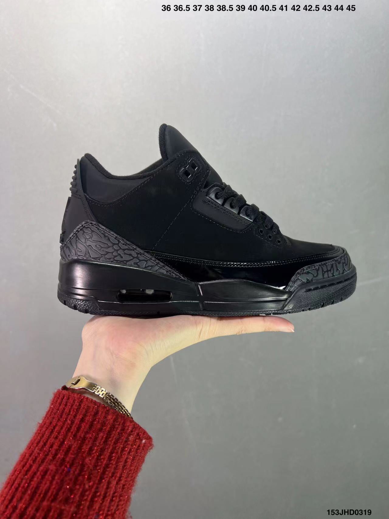 Tenis Jordan 3 Retro Negro.