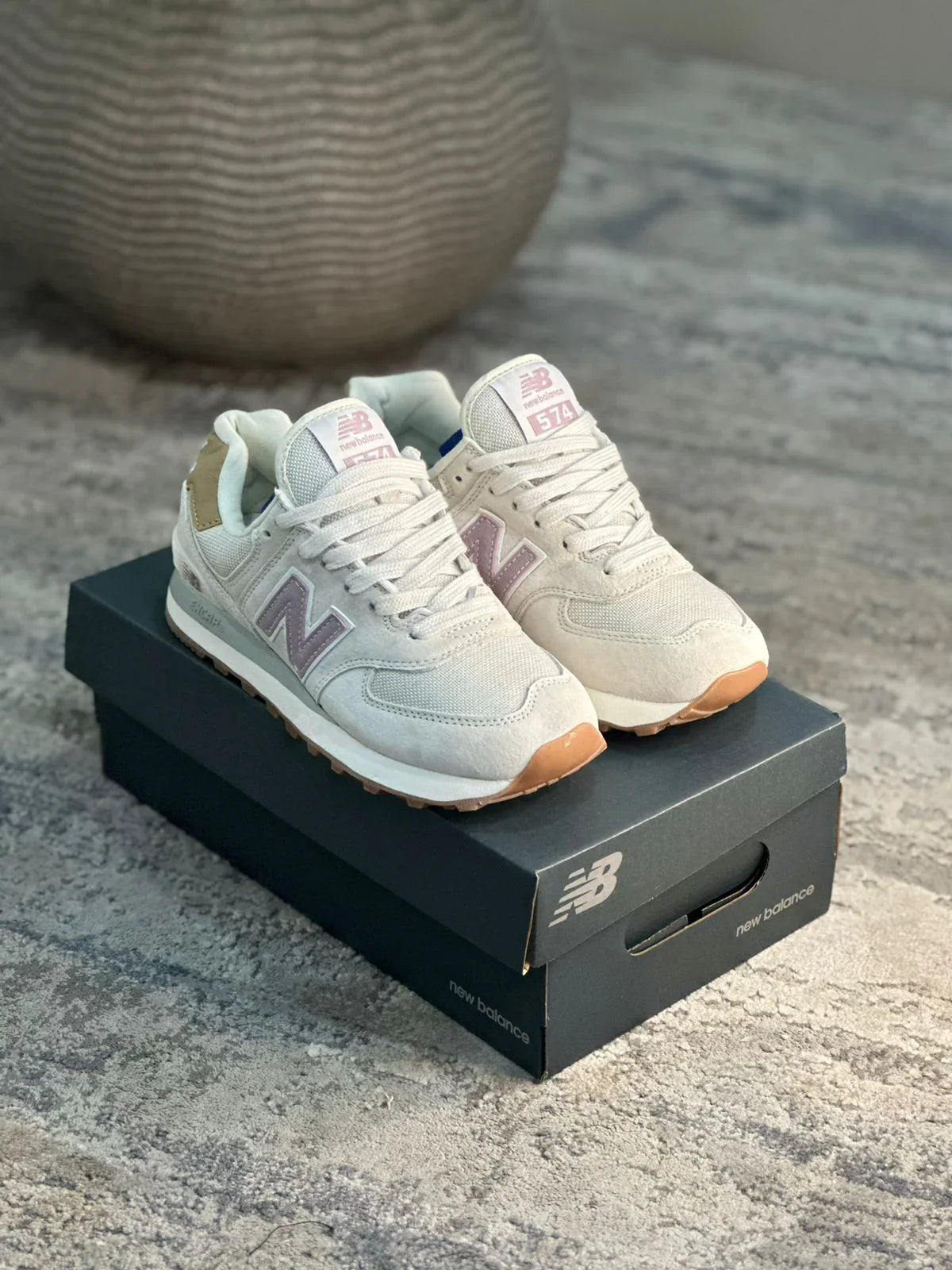 Tenis New Balance 574 Veig Rosa.