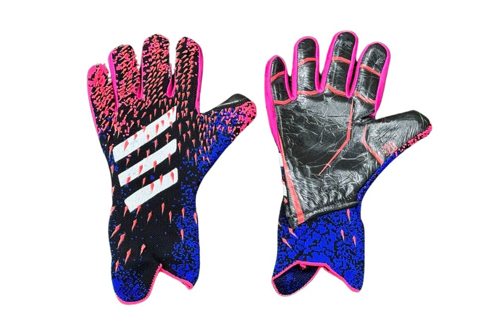 Guantes de portero Predator Mutator Morado Azul.