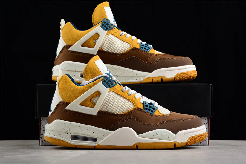 Tenis Jordan 4 Retro  Amarillo Cafe