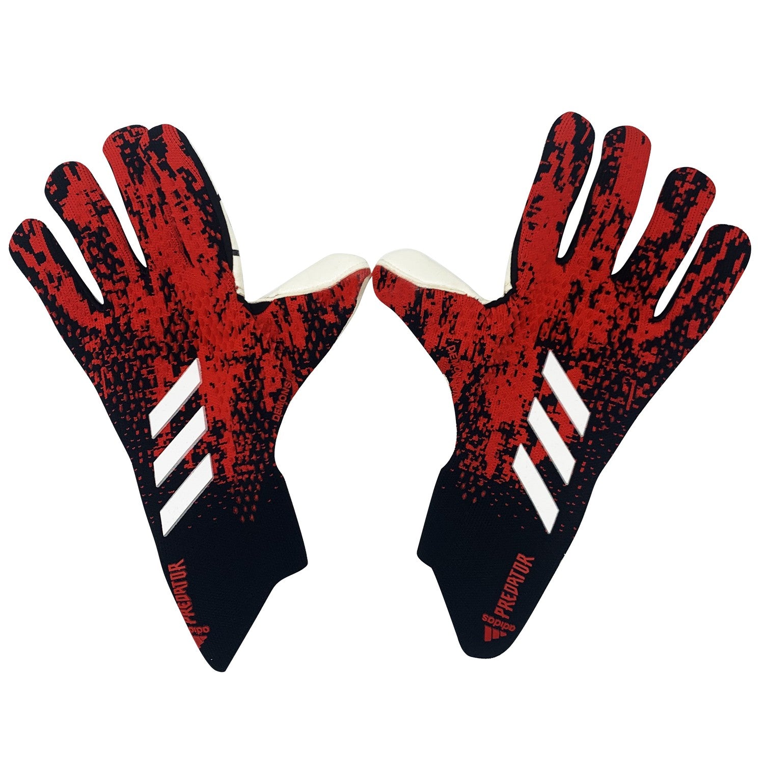 Guantes de portero Predator Mutator Negro Rojo.