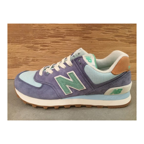 Tenis New Balance 574 Azul Verde.