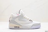 Tenis Jordan 3 Retro Travis Scott Blanco.