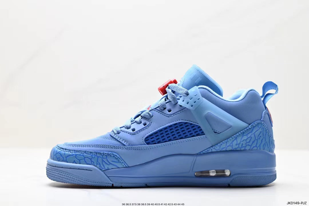 Tenis Jordan Spizike Low Azul.