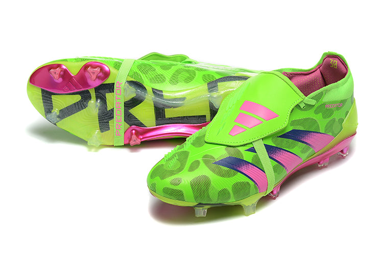 Guayos Predator Accuracy 30 Elite Verde Manchas Con Lengueta + Obsequio de medias Antideslizantes.