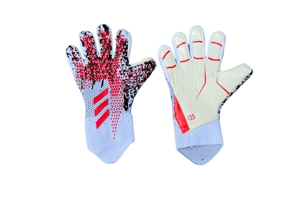 Guantes de portero Predator Mutator Blanco Rojo.