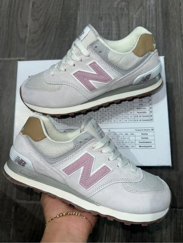 Tenis New Balance 574 Veig Rosa.