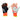 Guantes de portero Predator 30 ELITE Negro Naranja.