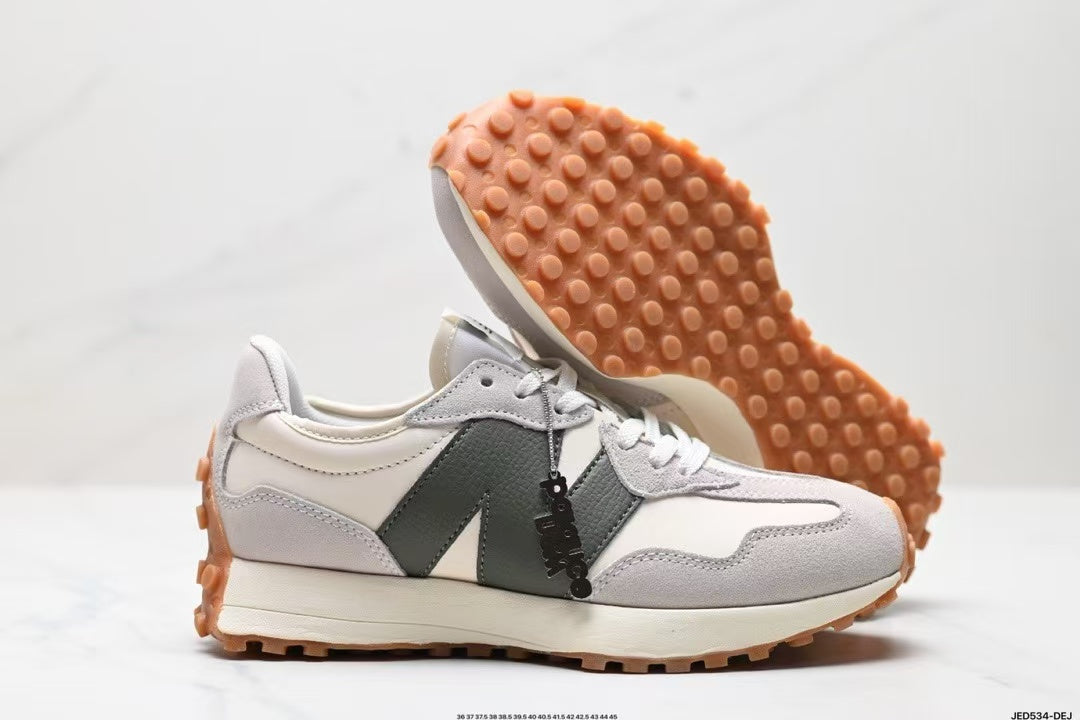 Tenis New Balance 327 Blanco Negro.