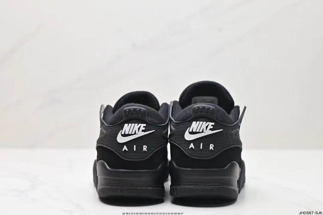 Tenis Jordan 4 Retro Negro Sin Bota.