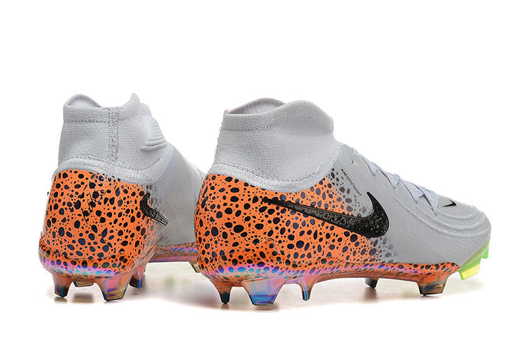 Nike Phantom Gx Luna Bota Blanco Naranja Leopardo.