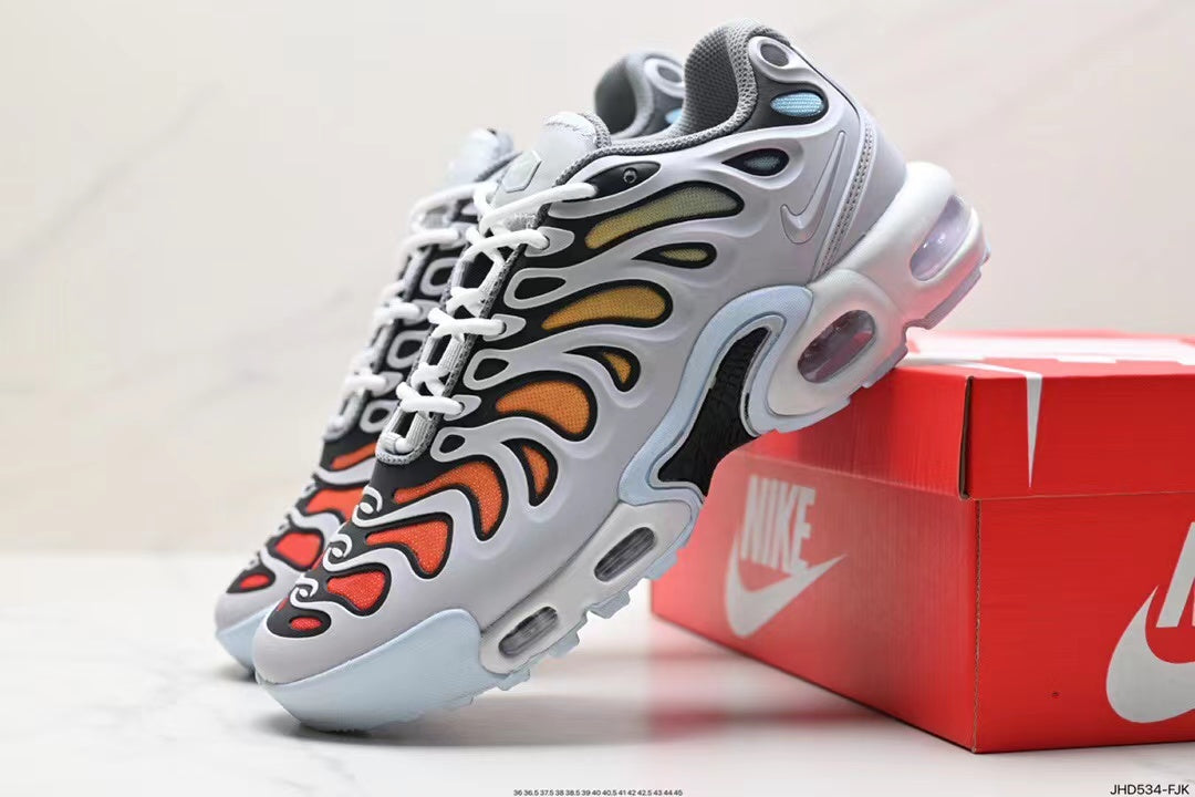 Tenis Air Max Plus Blanco Naranja