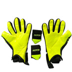 Guantes de portero Predator Mutator Negro Verde con correa