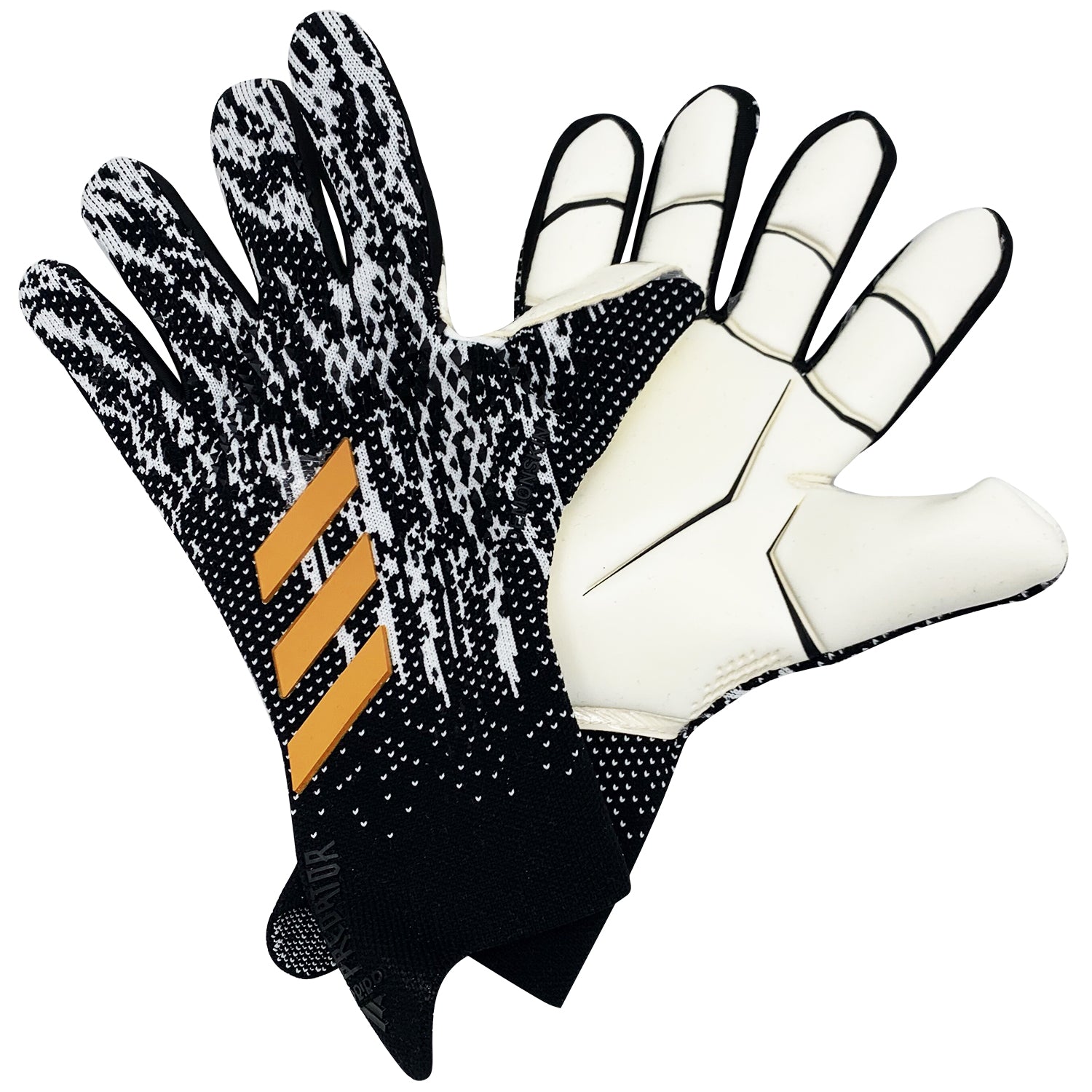 Guantes de portero Predator Mutator Negro Blanco.