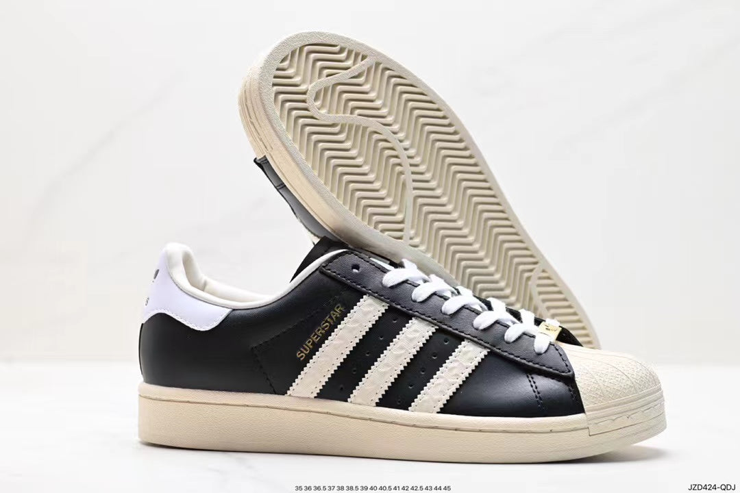 Tenis Adidas Superstar Blanco Suela Verde.