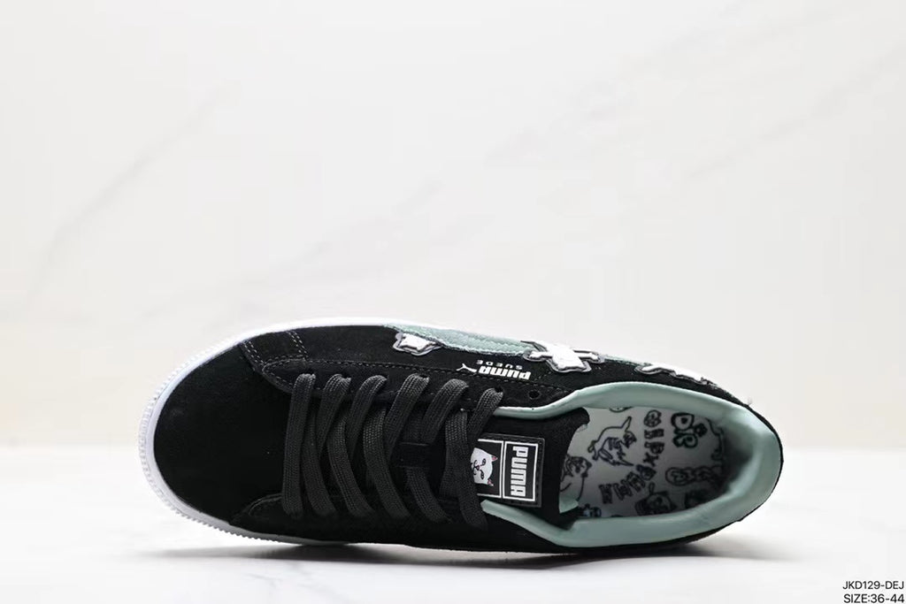 Tenis Suede XL Negro Verde.