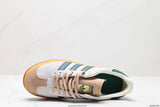 Tenis Gazelle Bold Blanco verde Plataforma.