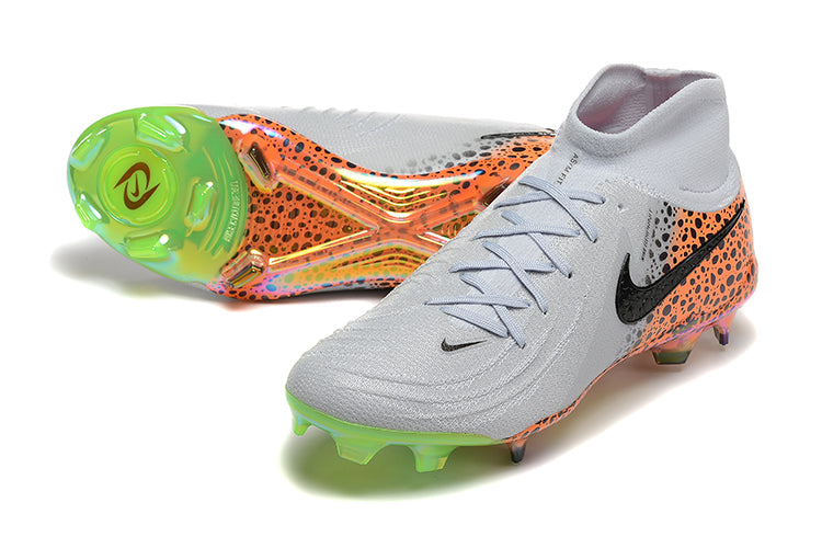 Nike Phantom Gx Luna Bota Blanco Naranja Leopardo.
