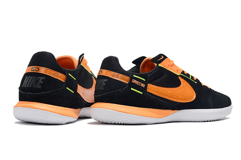 Zapatillas Streetgato Suela lisa negro naranja